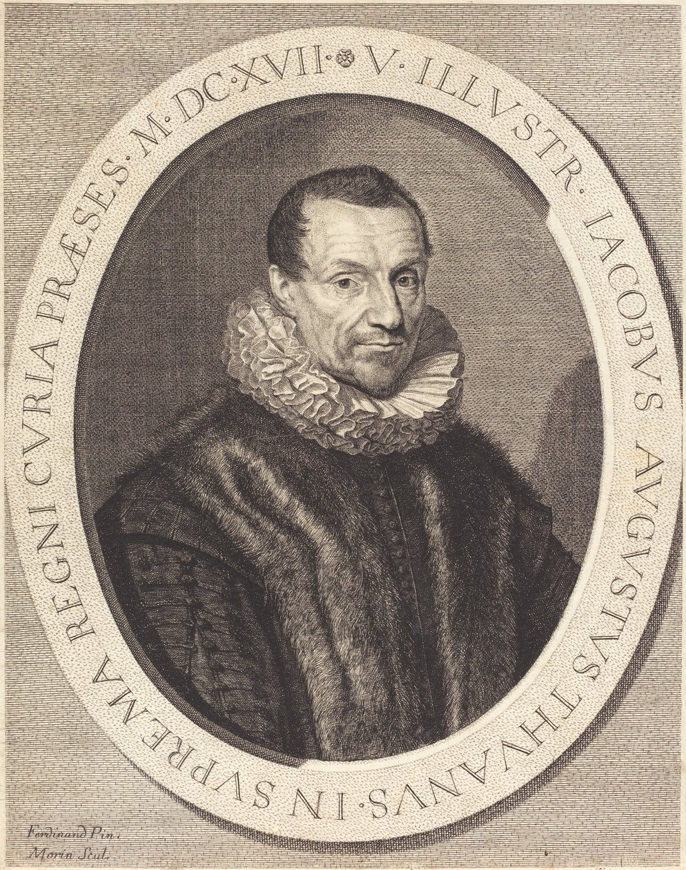 Jacques Auguste de Thou tekijältä Jean Morin after Louis Elle I