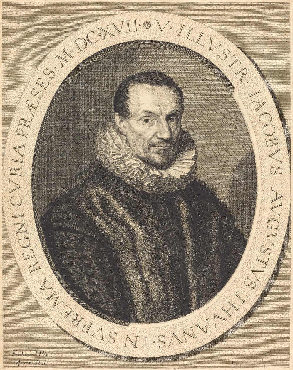 Jacques Auguste de Thou tekijältä Jean Morin after Louis Elle I