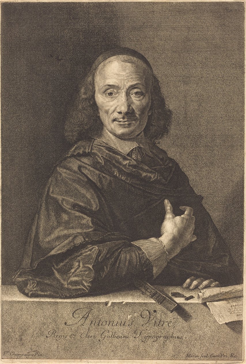 Antoine Vitre tekijältä Jean Morin after Philippe de Champaigne