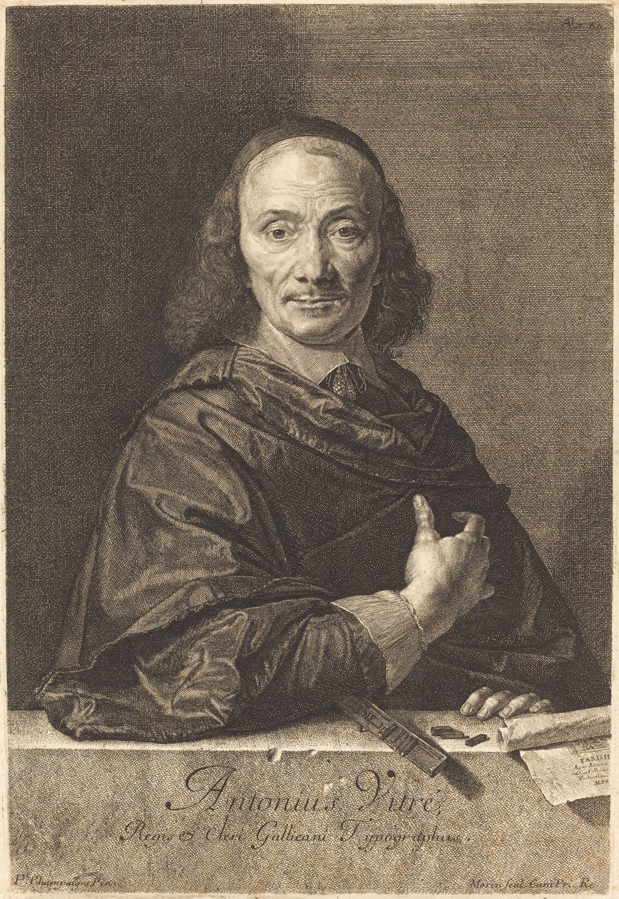 Antoine Vitre tekijältä Jean Morin after Philippe de Champaigne