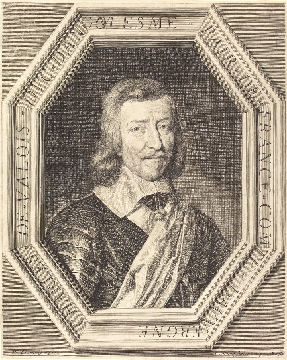 Charles de Valois, Angoulemen herttua tekijältä Jean Morin after Philippe de Champaigne