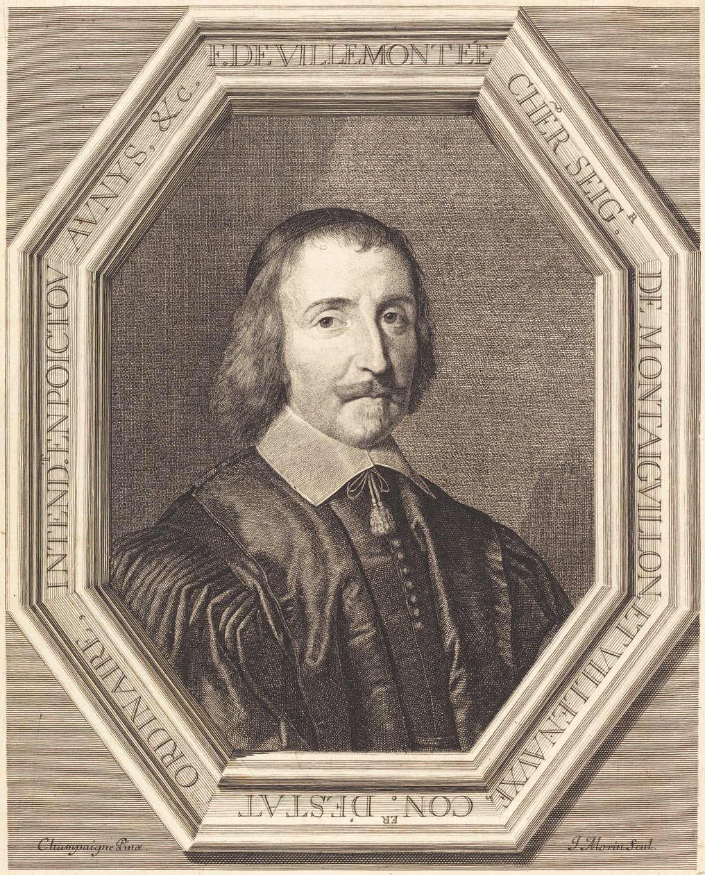 Francois de Villemontee tekijältä Jean Morin after Philippe de Champaigne