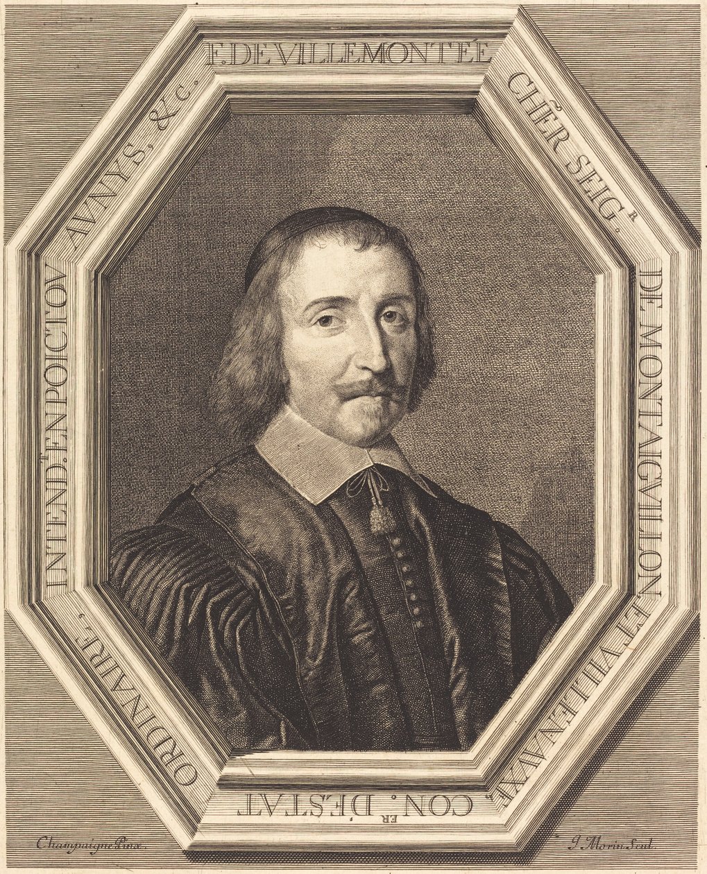 Francois de Villemontée tekijältä Jean Morin after Philippe de Champaigne