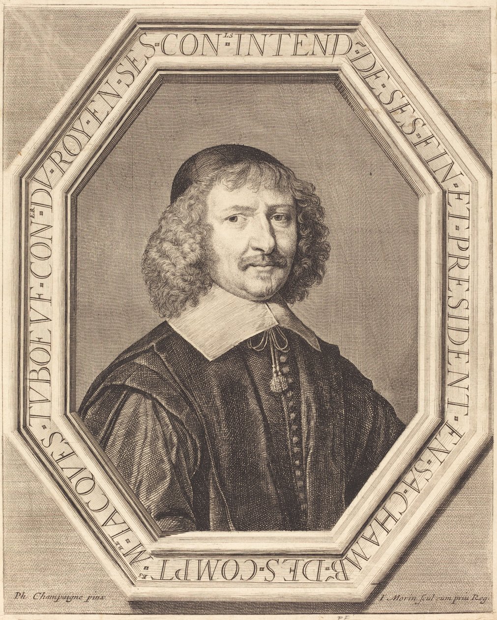 Jacques Tuboeuf tekijältä Jean Morin after Philippe de Champaigne