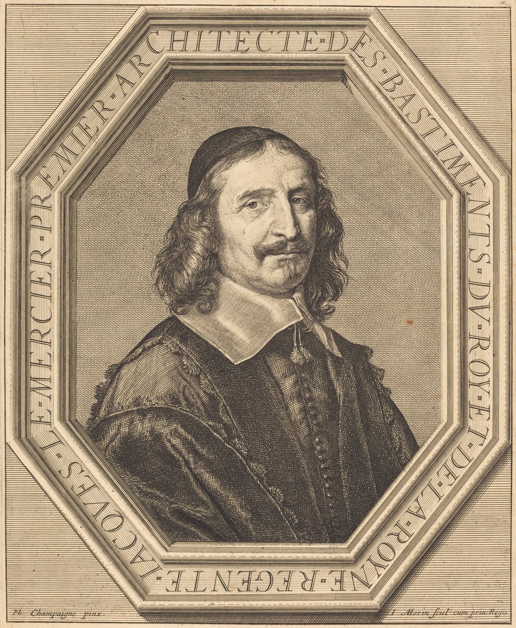 Jacques le Mercier tekijältä Jean Morin after Philippe de Champaigne