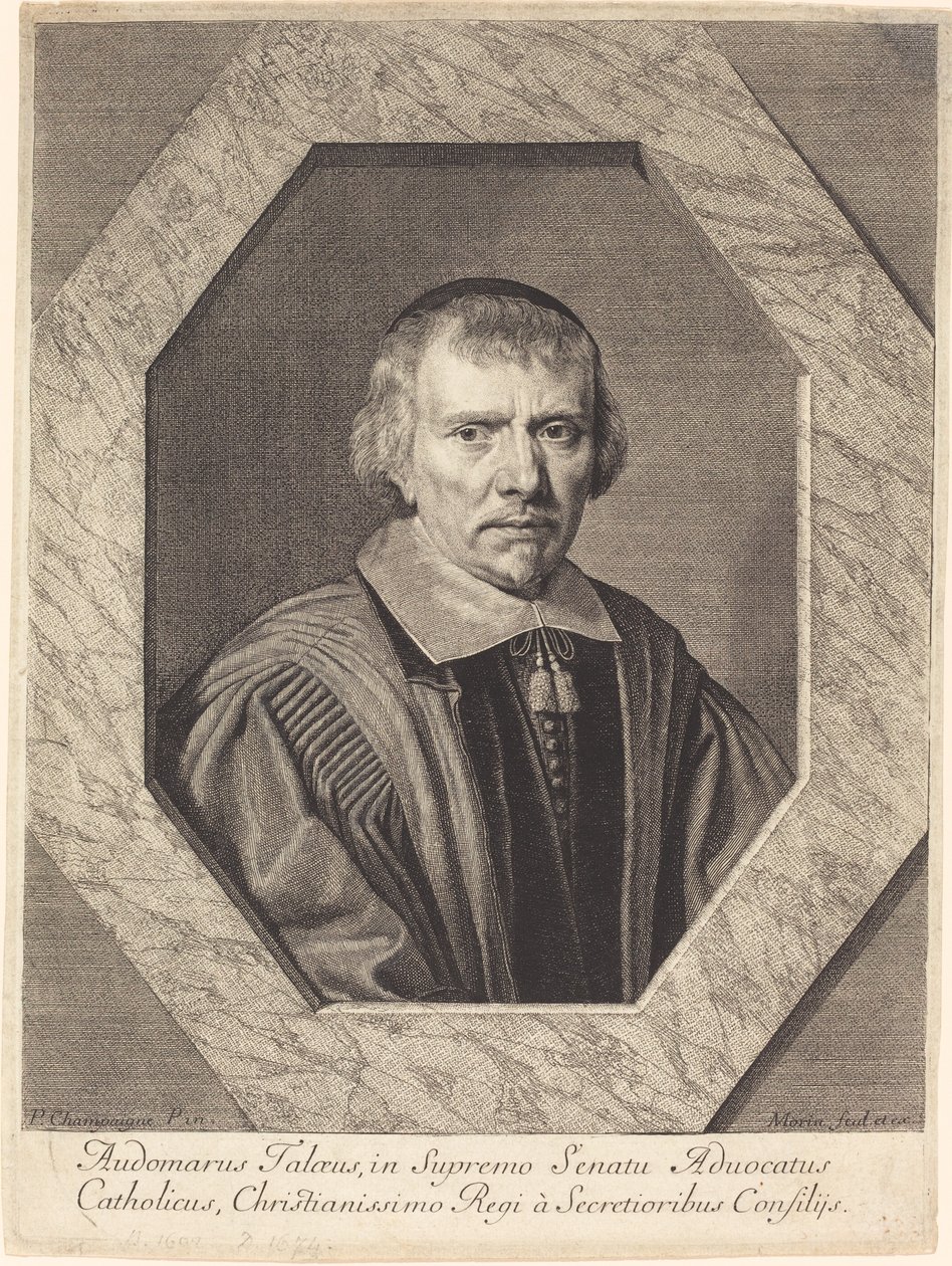 Omer Talon tekijältä Jean Morin after Philippe de Champaigne