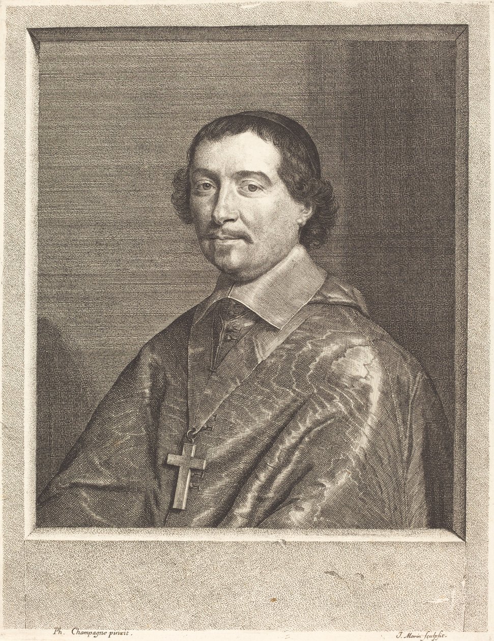 Pierre Berthier tekijältä Jean Morin after Philippe de Champaigne