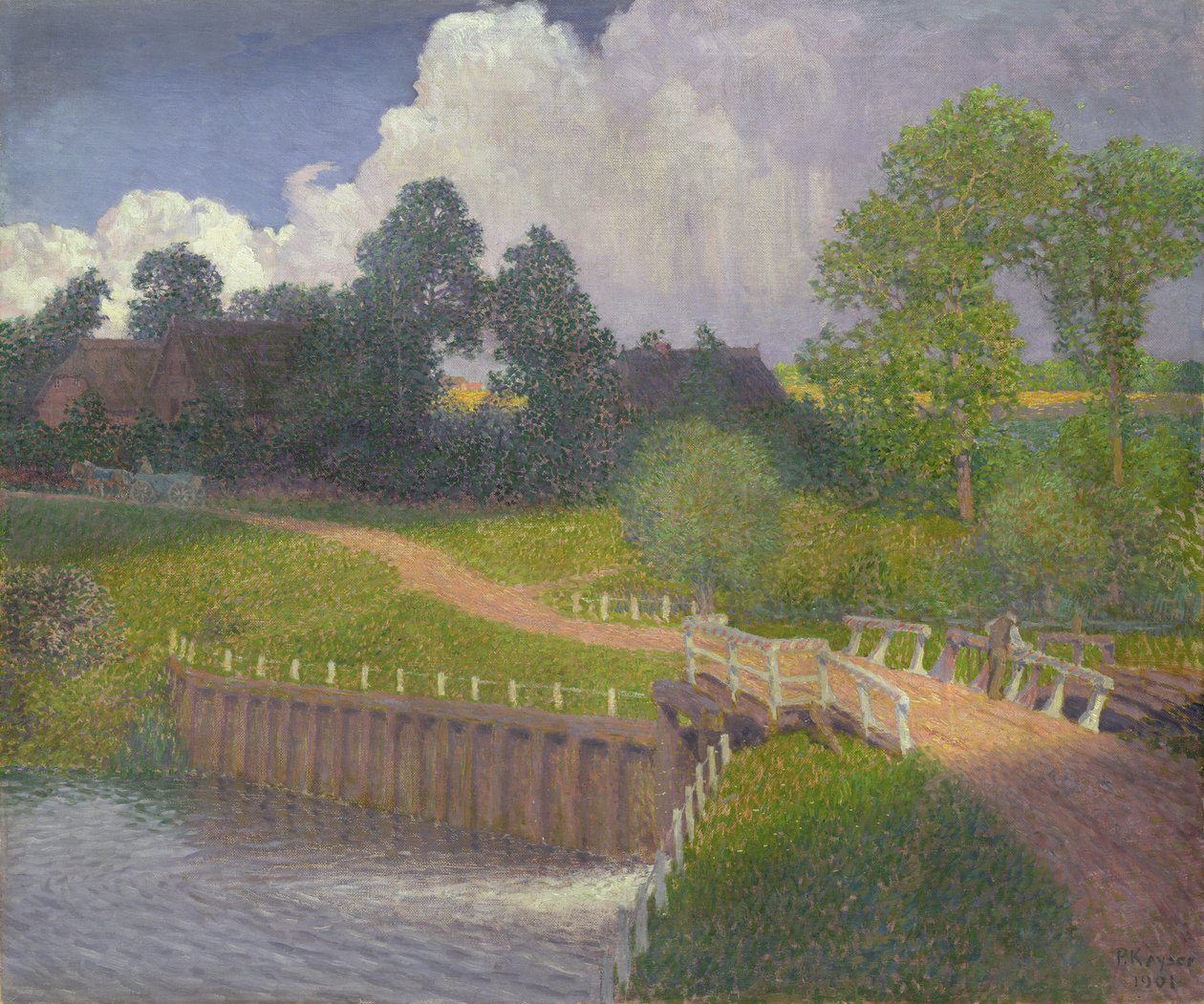 Wohldorfin tulvaportti, 1901 tekijältä Jean Paul Kayser