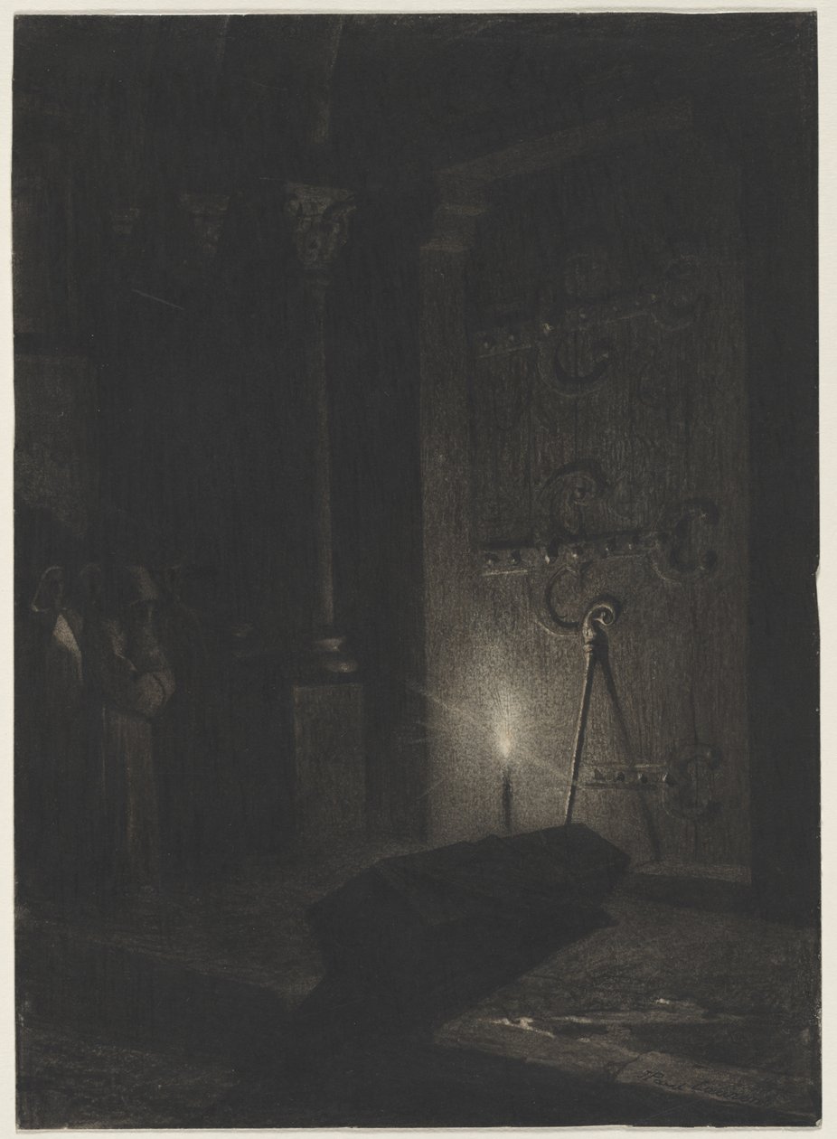 Hautajaiset, c. 1870-luvun puoliväli - 1880-luvun alku. tekijältä Jean Paul Laurens