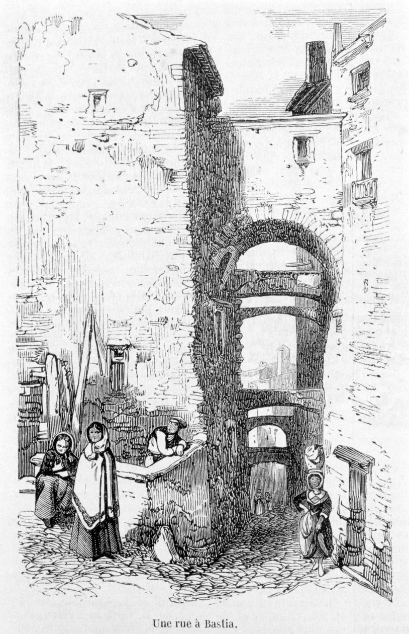 Rue de Bastialla. Korsika. Kaiverrus Laurens. tekijältä Jean Paul Laurens