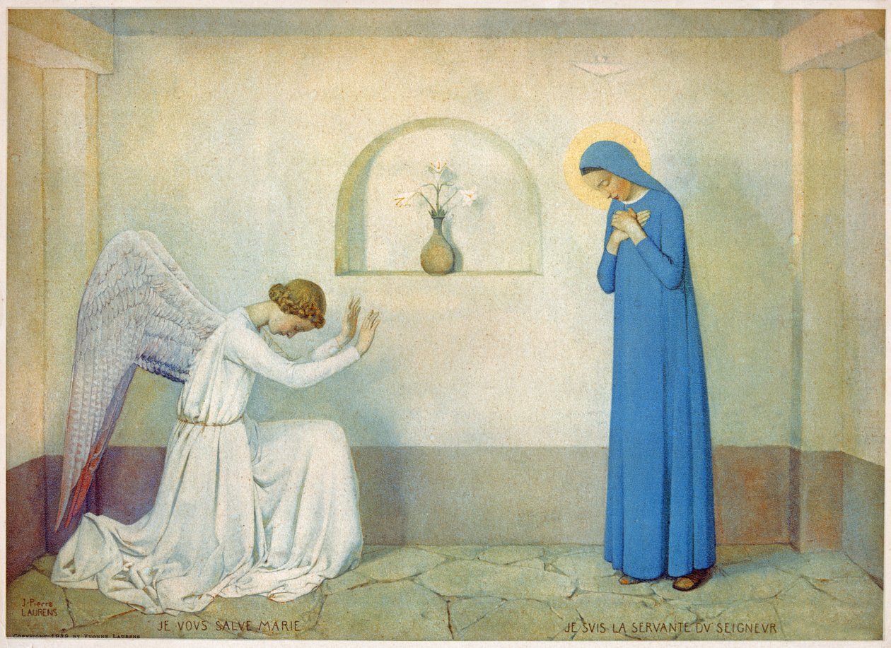 Julistus Neitsyelle. noin 1920 (kuva) tekijältä Jean Paul Laurens