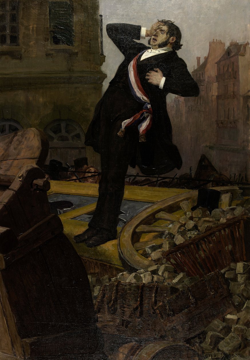 Varajäsen Alphonse Baudin kuoli 3. joulukuuta 1851 1902. tekijältä Jean Paul Laurens