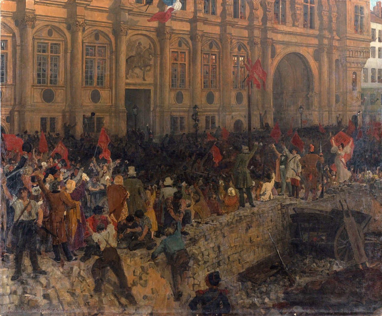 Tasavallan julistaminen 24. helmikuuta 1848, n. 1902. tekijältä Jean Paul Laurens