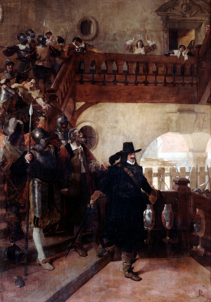 Neuvoston jäsen Brousselin pidätys 26. elokuuta 1648 1800-luvun alku tekijältä Jean Paul Laurens