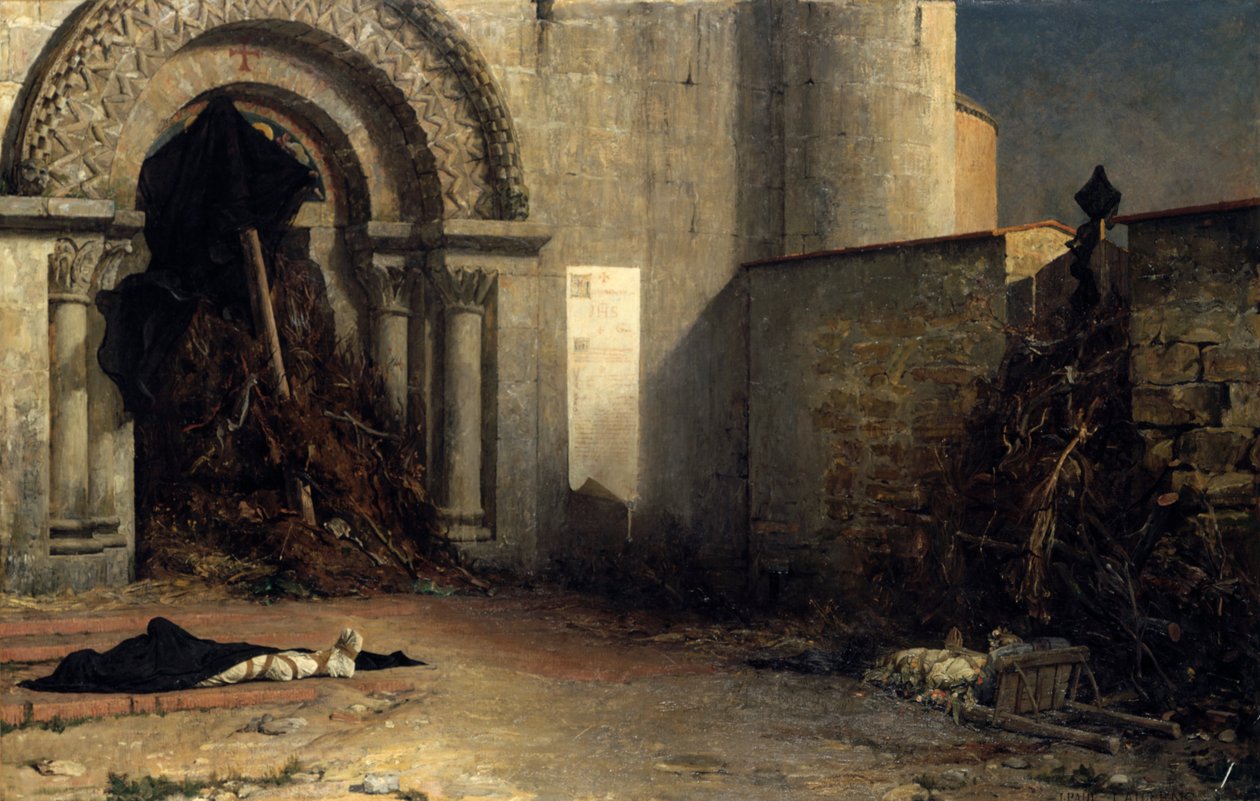 The Interdict, 1875. tekijältä Jean Paul Laurens