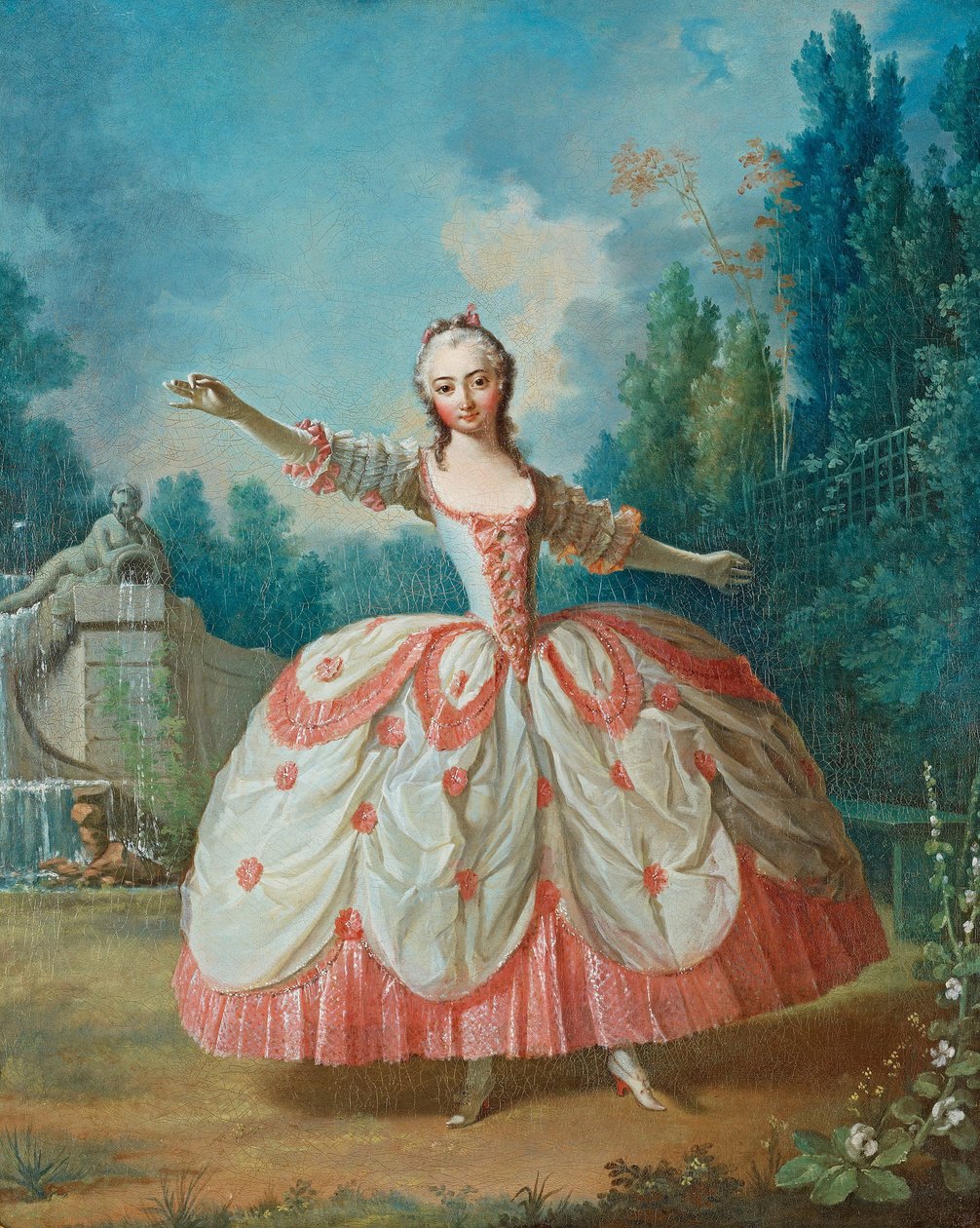 Barbara Campaninin muotokuva 1721-1799, joka tunnetaan nimellä La Barbarina, 1721 tekijältä Jean Philippe Delaroche