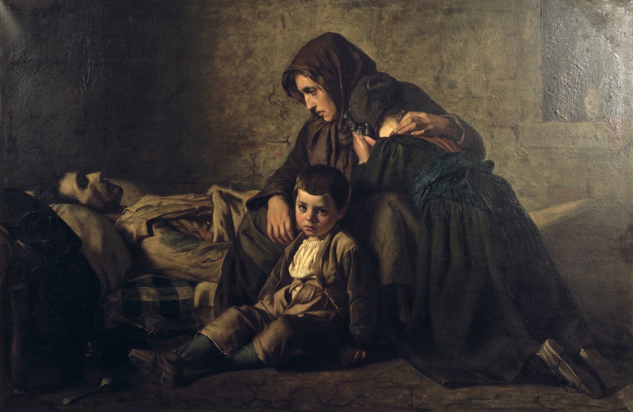 Maalaus, otsikko tuntematon, 1800-luvun puoliväli tekijältä Jean Pierre Alexandre Antigna