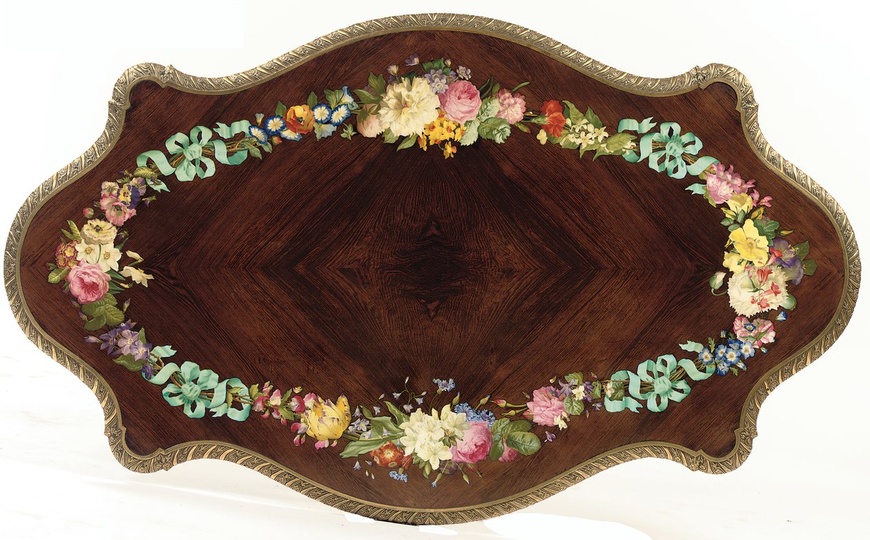 Napoleon III -keskipöytä, n. 1856 (ruusupuu & emali) (katso myös 476434 ja 476436) tekijältä Jean Pierre Alexandre Tahan