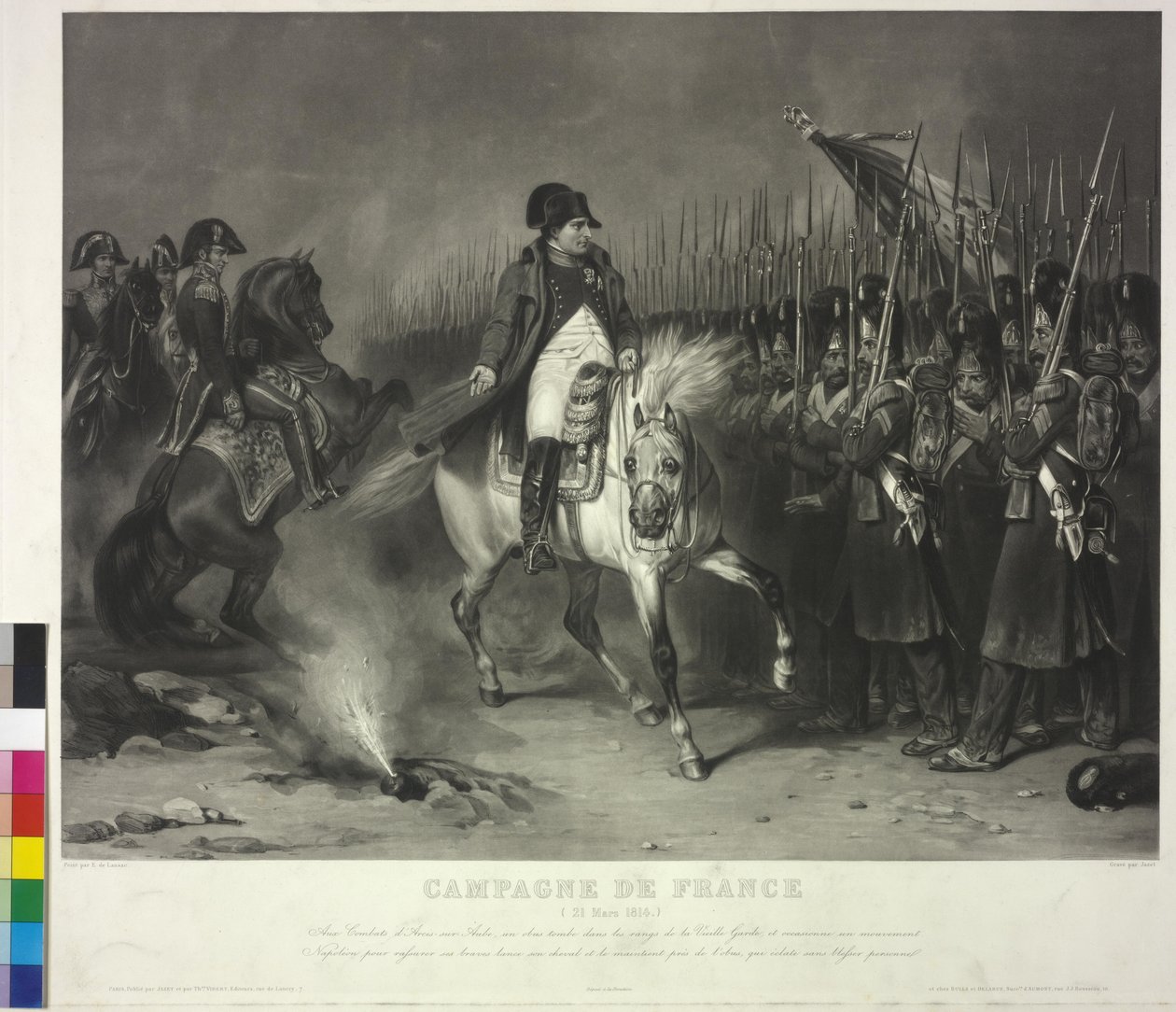 Ranskan keisari Napoleon I Bonaparte (akvatintti) tekijältä Jean Pierre Marie Jazet