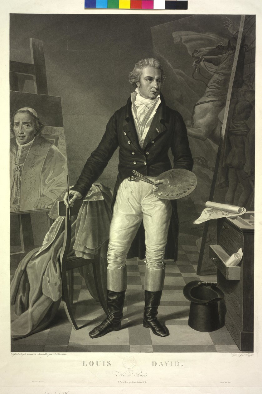 Jacques Louis David (akvatintti) tekijältä Jean Pierre Marie Jazet