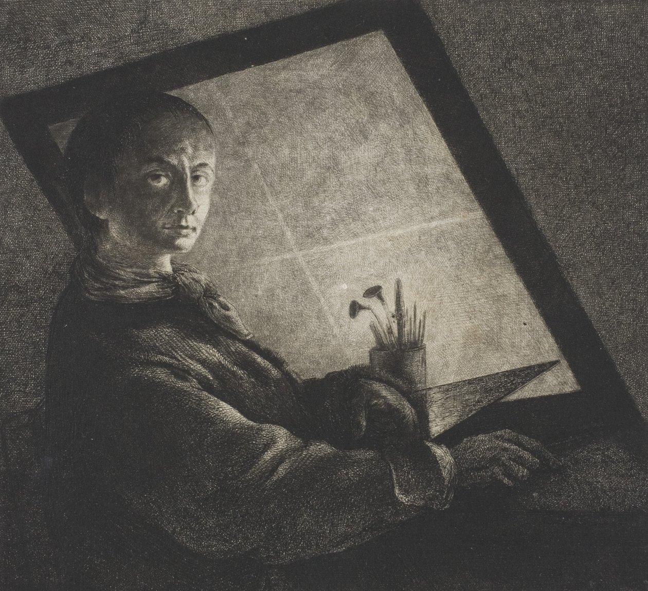 Omakuva, n. 1778 tekijältä Jean Pierre Norblin de La Gourdaine