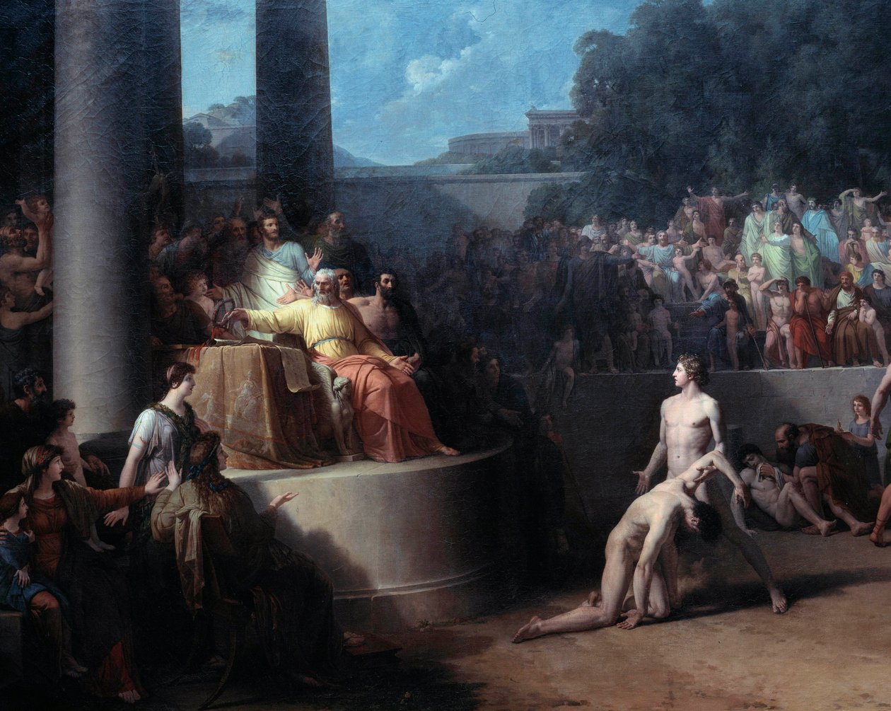 Jean Pierre Saint Oursin (1752-1809) Olympialaisten maalaus 1700-luvun Geneve, taide- ja historiamuseo tekijältä Jean Pierre Saint Ours