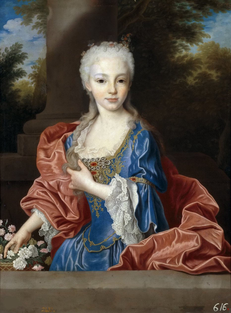 Mariana Victoria Espanjalainen 1718-1781, ennen vuotta 1725. tekijältä Jean Ranc