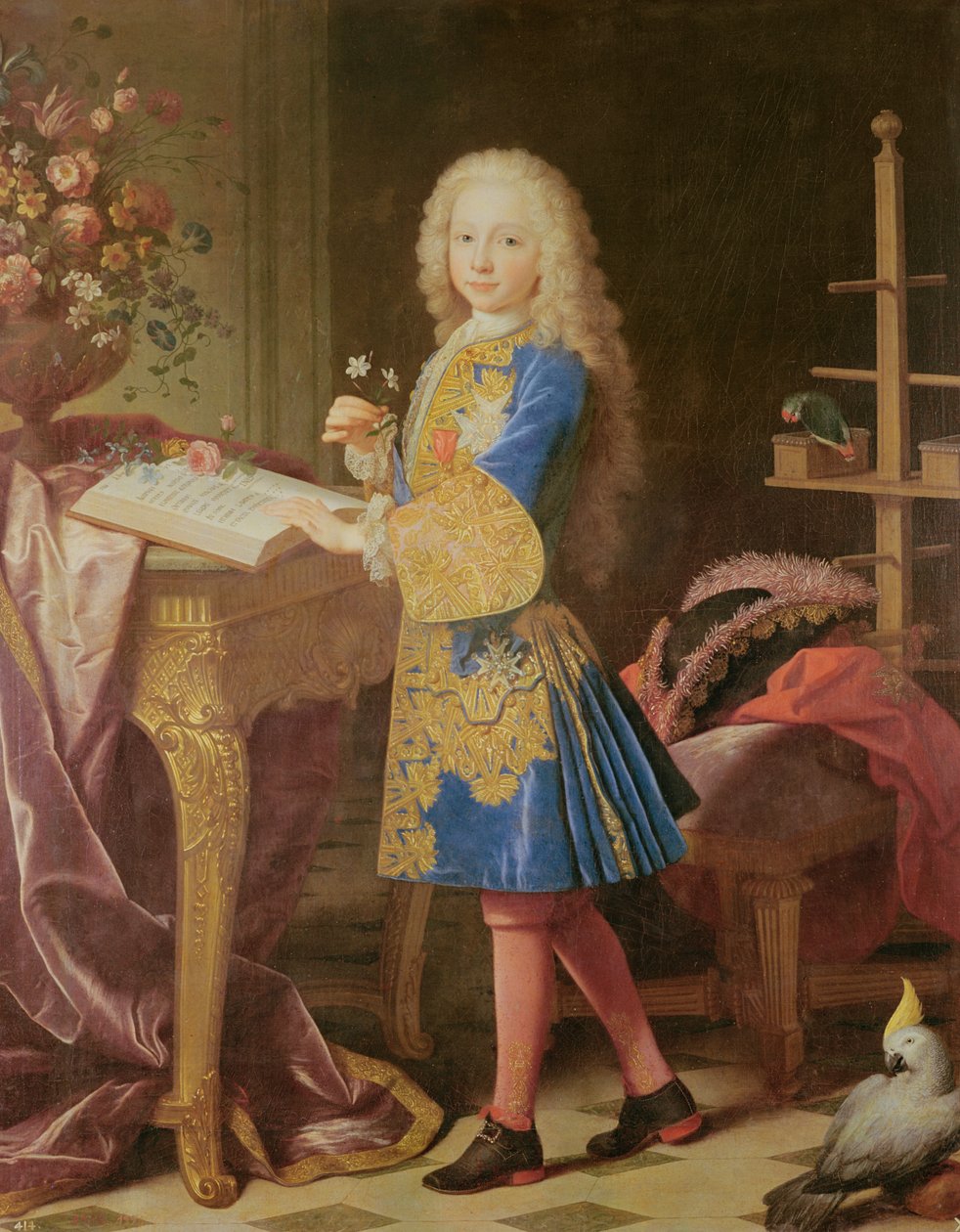 Charles of Bourbonin muotokuva, n. 1725-1735 (öljy kankaalle) tekijältä Jean Ranc