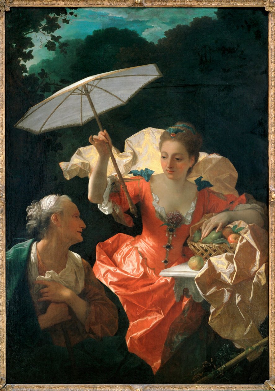 Vertumna ja Pomona (maalaus kankaalle) tekijältä Jean Ranc