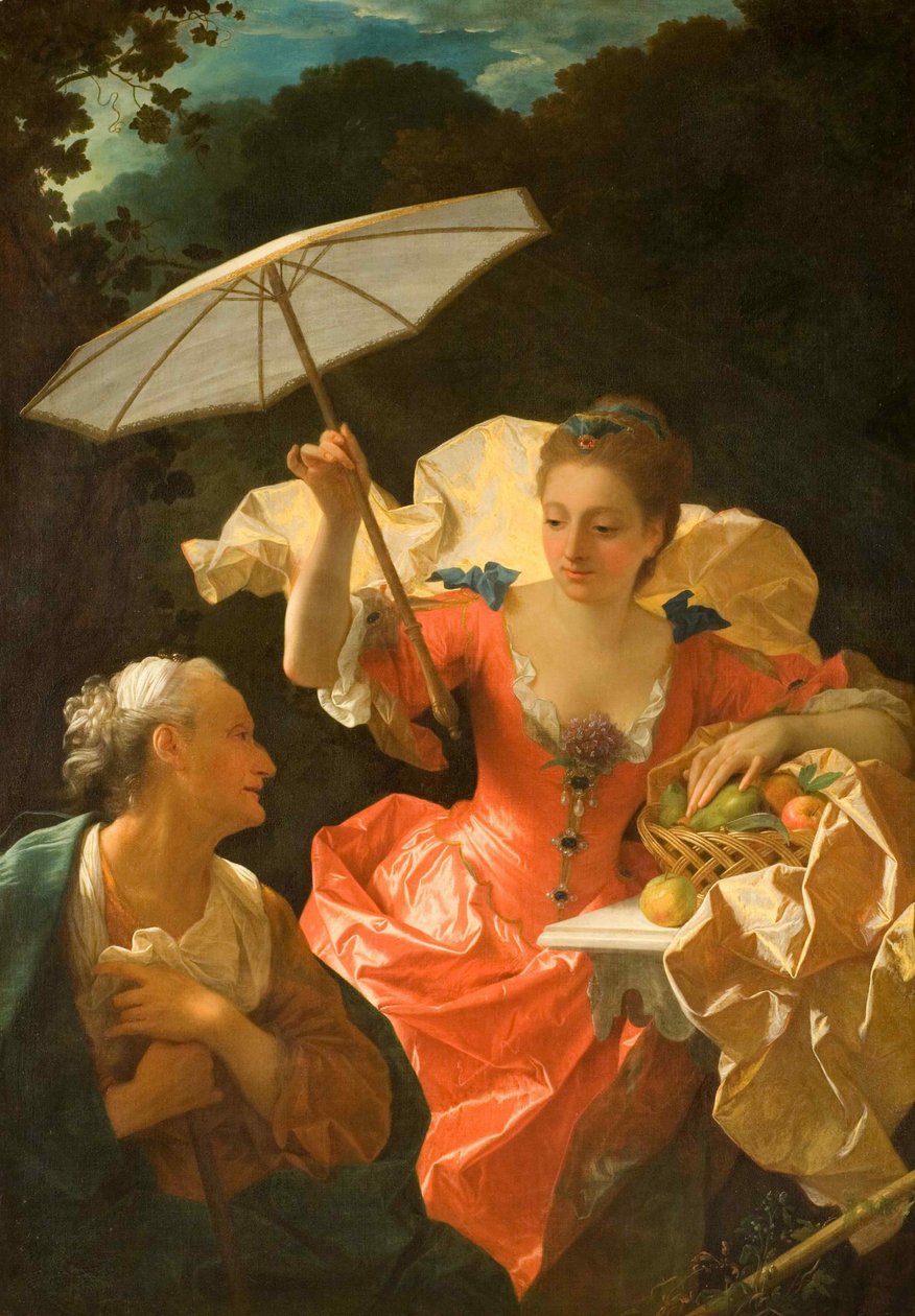 Vertumnus ja Pomona, noin 1710-1722. tekijältä Jean Ranc