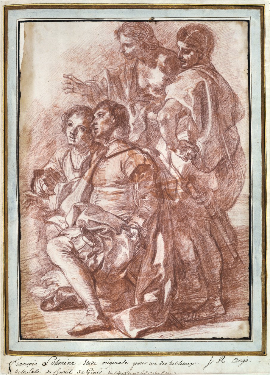 Kristoffer Kolumbus laskeutui Amerikassa, n. 1760-1770 tekijältä Jean Robert Ango