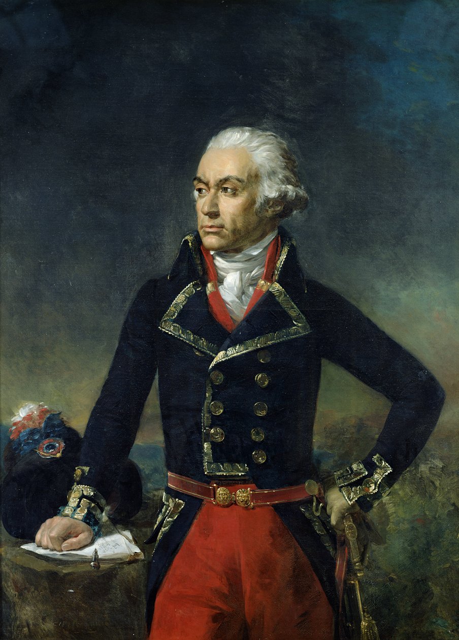 Charles-Francois du Perier Dumouriez (1739-1823) Jean Antoine Houdonin maalauksen jälkeen, 1834 tekijältä Jean Sebastien Rouillard