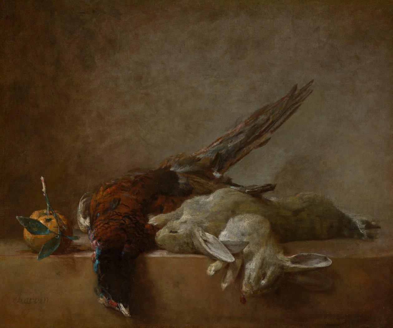 Asetelma pelin kanssa tekijältä Jean Baptiste Simeon Chardin
