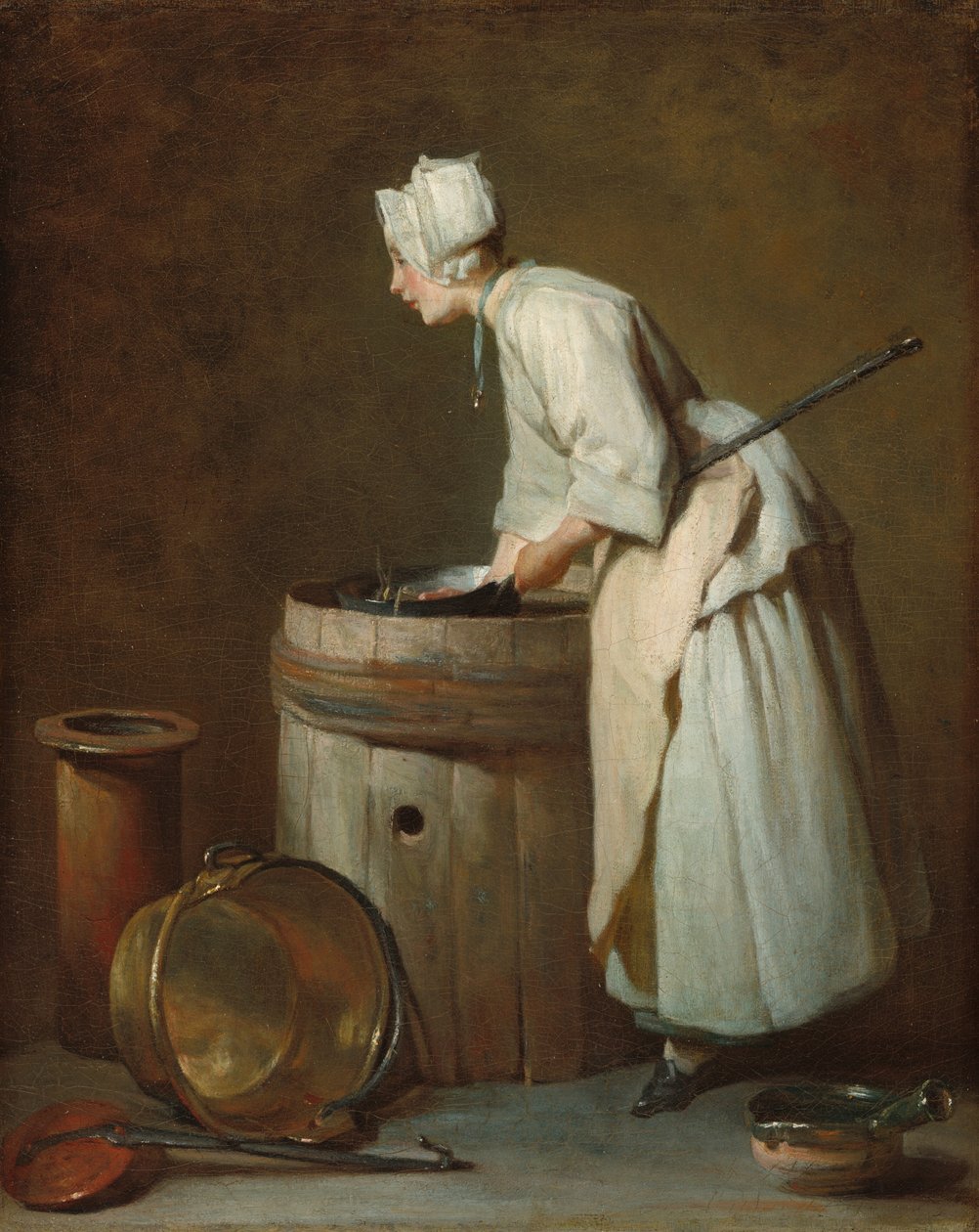 Scullery Maid, c. 1738. tekijältä Jean Baptiste Simeon Chardin