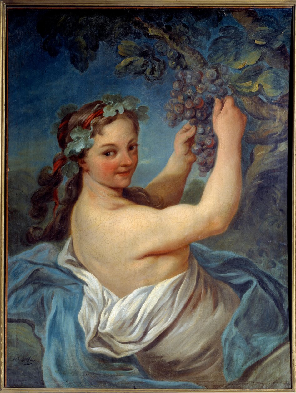 Jean Simon Berthelemyn (1743-1811) Bacchante-maalaus 1800-luvun Laon, Musee des Beaux Arts tekijältä Jean Simon Berthelemy