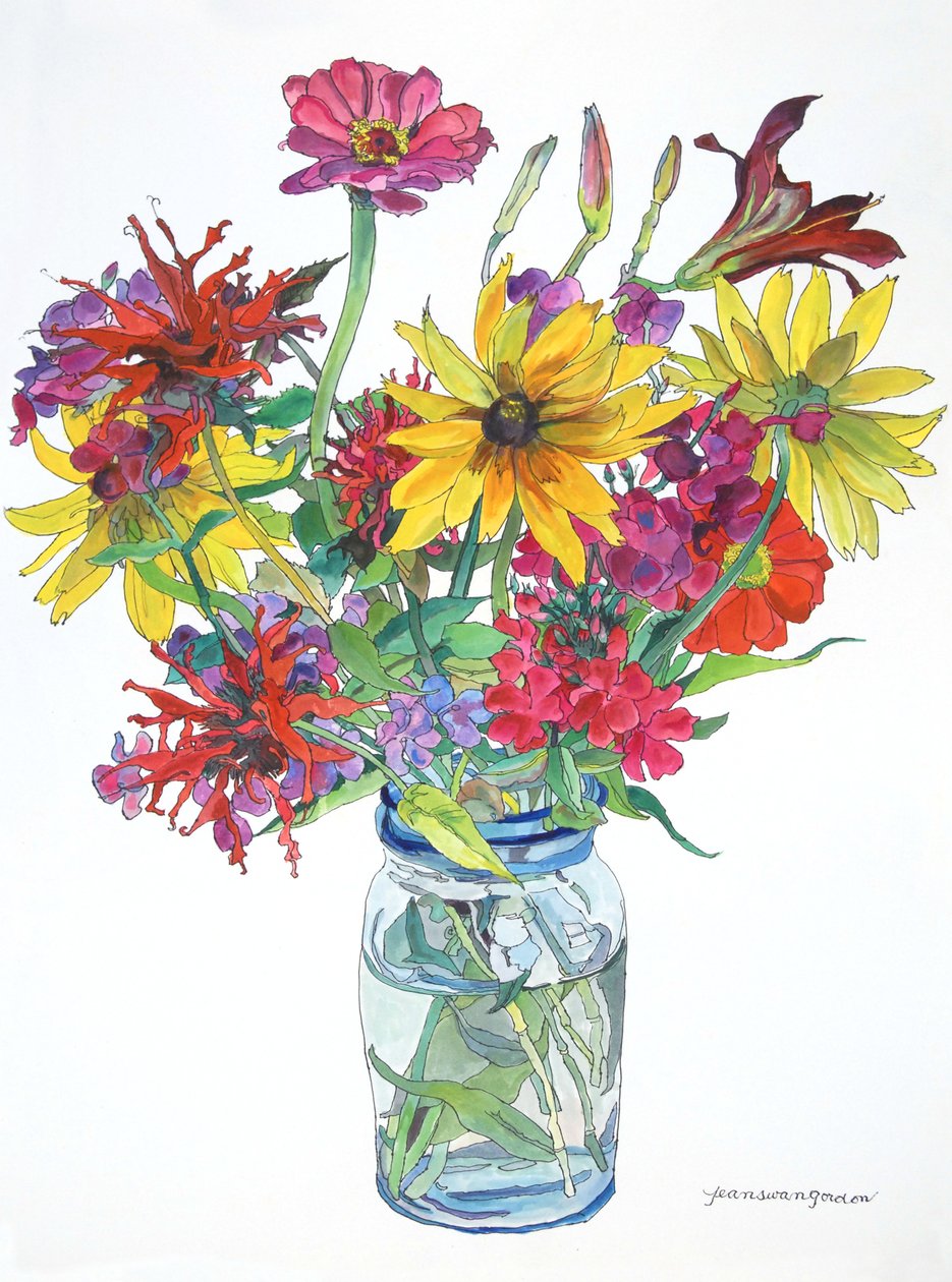 East Boothbay, 2010 (vesiväri ja muste paperille). tekijältä Jean Swan Gordon