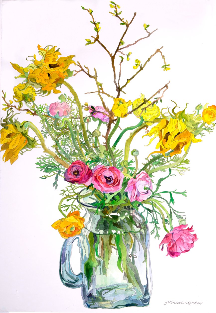 Auringonkukat Ranunculus tekijältä Jean Swan Gordon