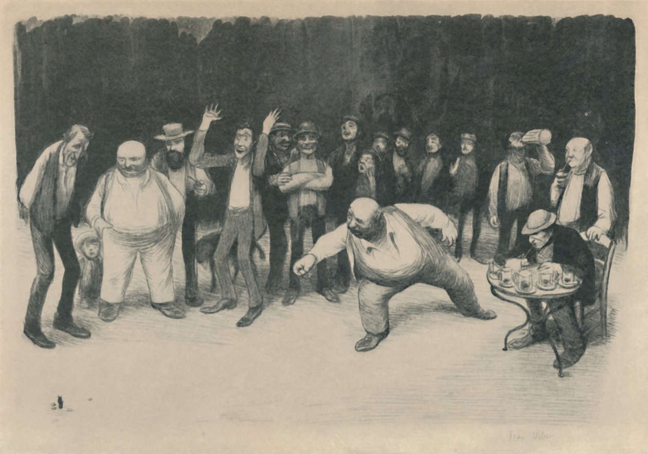 The Players Of Corks, 1919 tekijältä Jean Veber