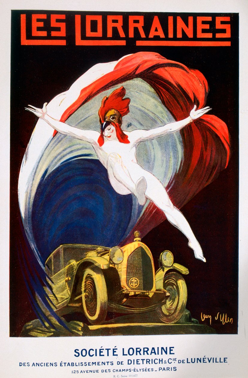 "Les Lorraines", juliste Lorraine Societylle, 1925 tekijältä Jean Villemot