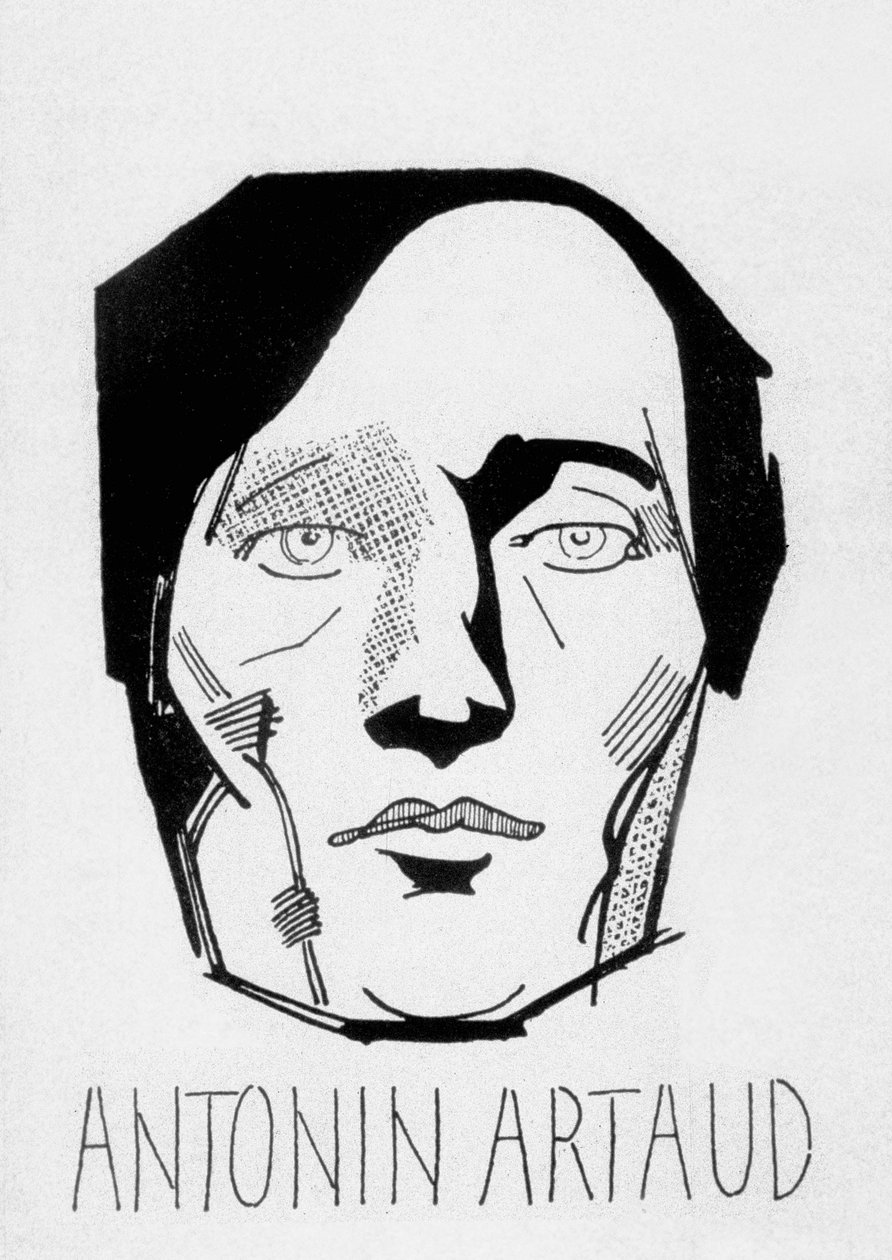 Antonin Artaud (litografia) tekijältä Jean de Bosschere