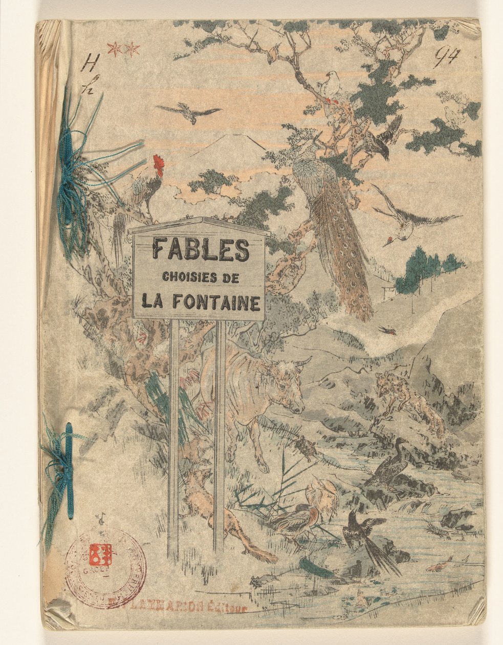 Fontainen Fables - Osa kaksi Fables choisies de la Fontaine - tome toinen (otsikko esineessä) tekijältä Jean de la Fontaine