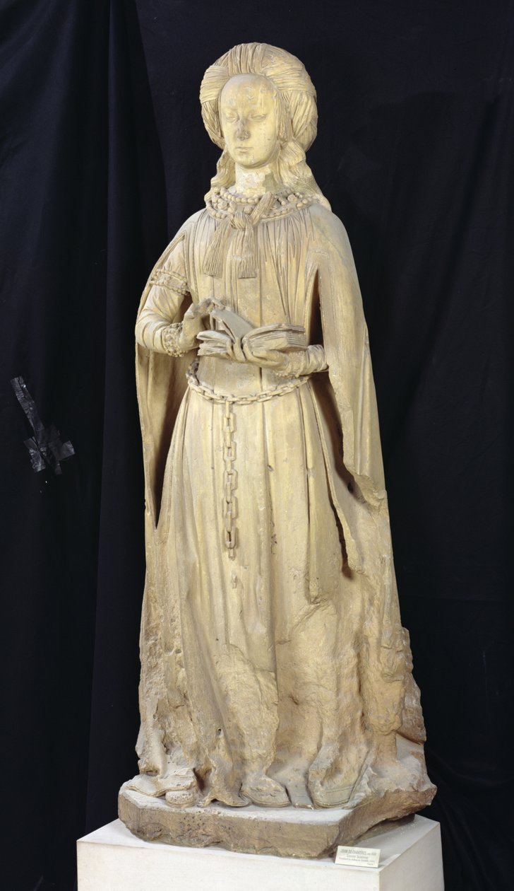 St. Suzanne, Chateau des Ducs de Bourbon, Chantelle, n. 1500-03 (kalkkikivi) tekijältä Jean fl.c.1465 c.1516 Guilhomet