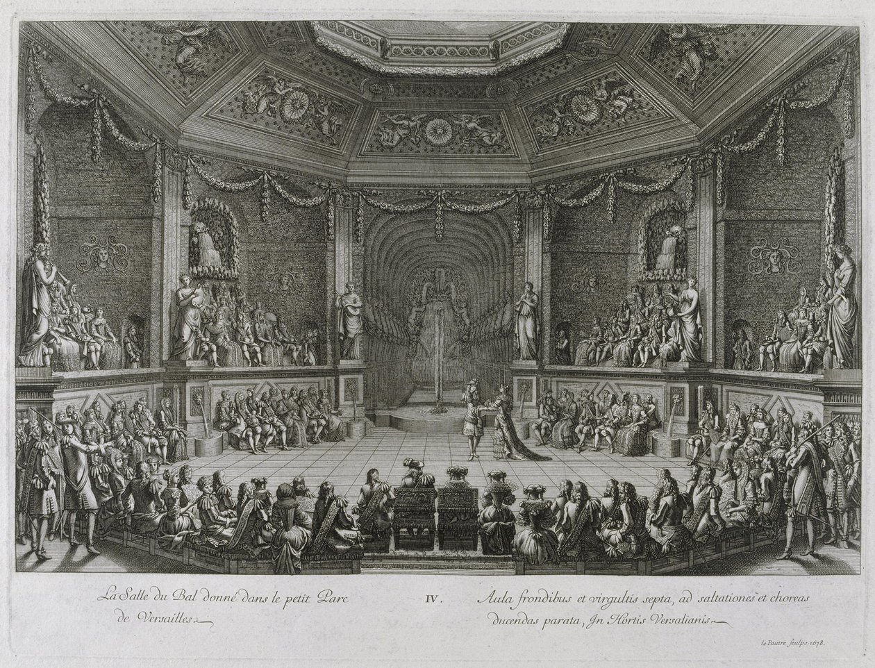 Versaillesin kuninkaallinen viihde, 18. heinäkuuta 1668 tekijältä Jean le Pautre