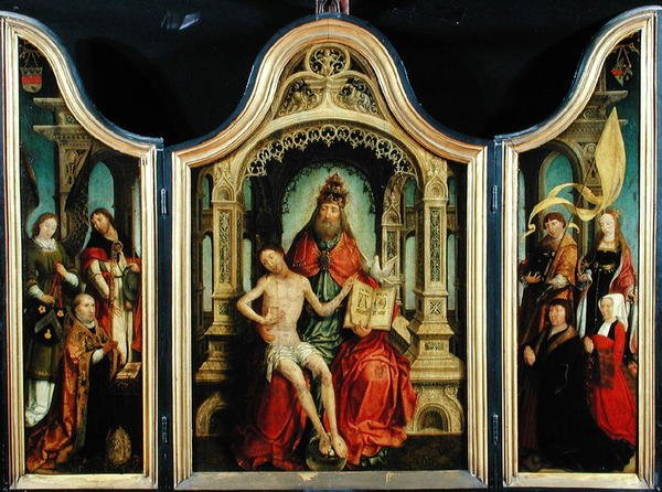 Kolminaisuuden triptyykki, 1513-1518 tekijältä Jean the Elder Bellegambe