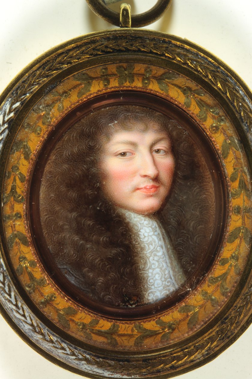 Ludvig XIV, Ranskan kuningas (emali) tekijältä Jean the Elder Petitot