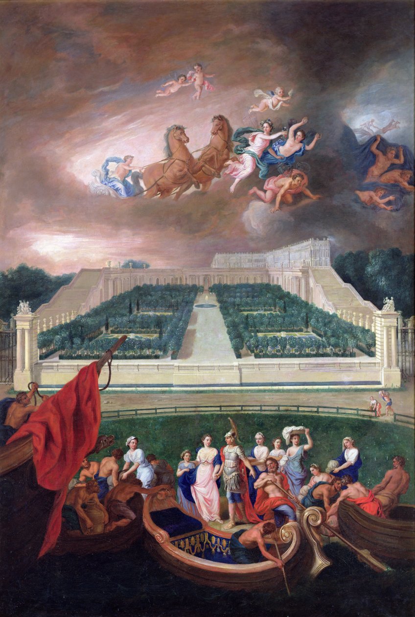 Näkymä Orangerielle ja Chateau de Versailles