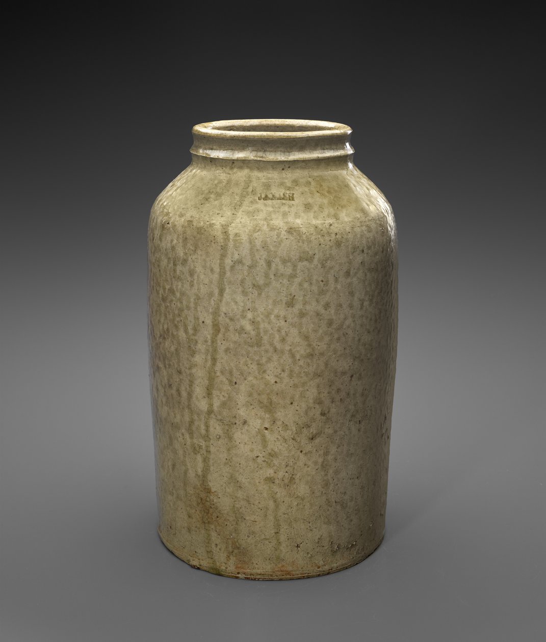 Jar, c. 1850-1860 (alkalilasitettu kivitavara) tekijältä Jefferson S. Nash Pottery