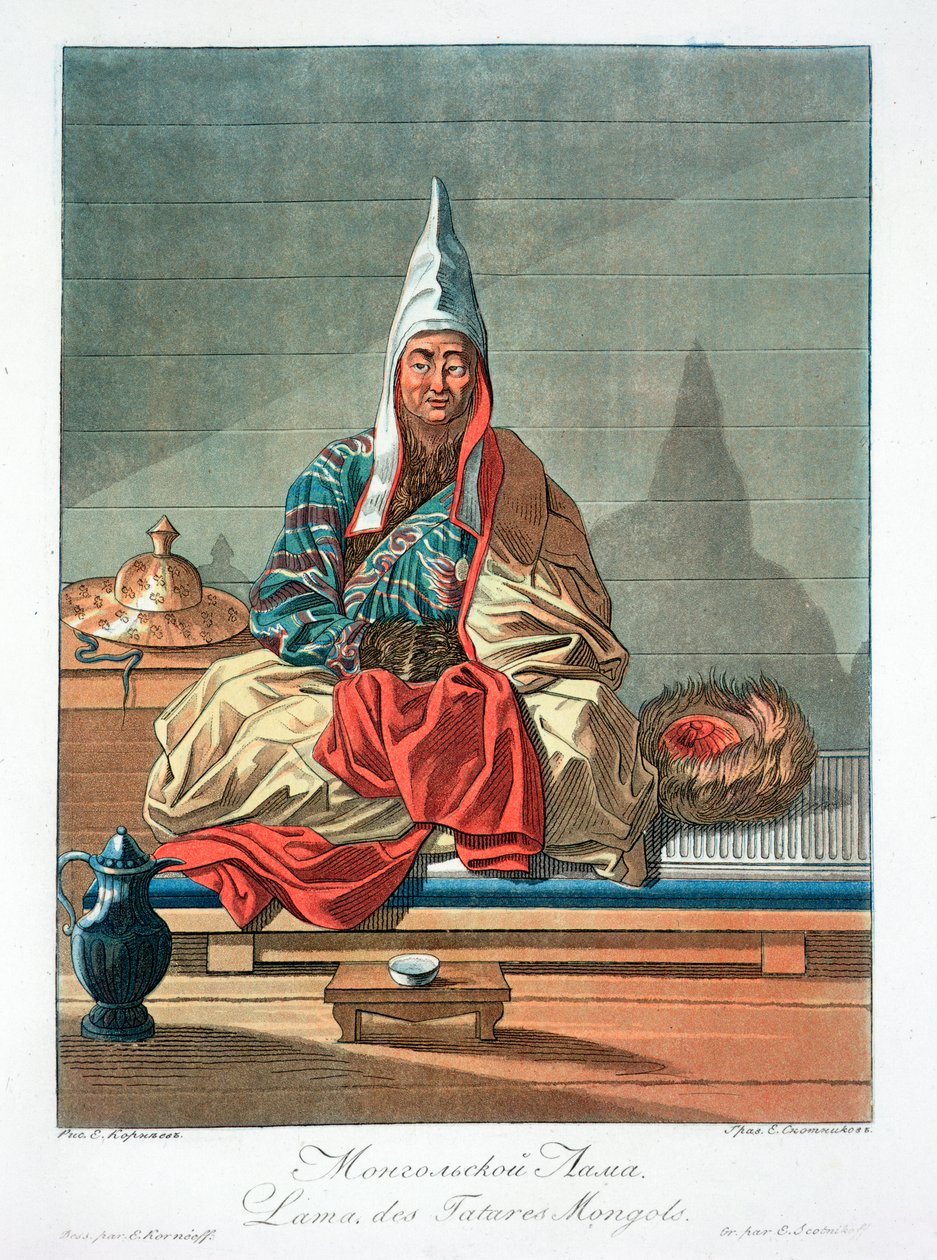 "Mongolian tataarien lama", 1800-luku tekijältä Jegor Scotnikoff