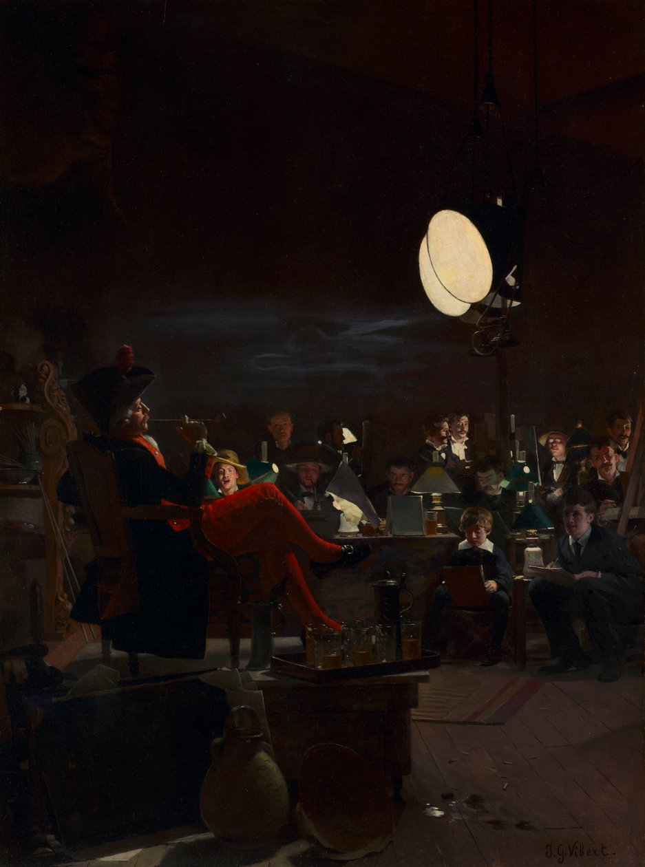 Yöluokka, c. 1881. tekijältä Jehan Georges Vibert
