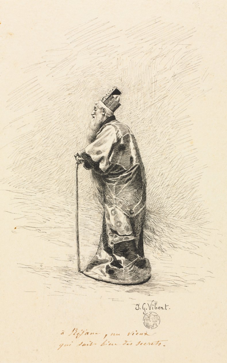 Tutkimus Taikurille Conte de Féen tarinassa Keiju, 1800-luku. tekijältä Jehan Georges Vibert